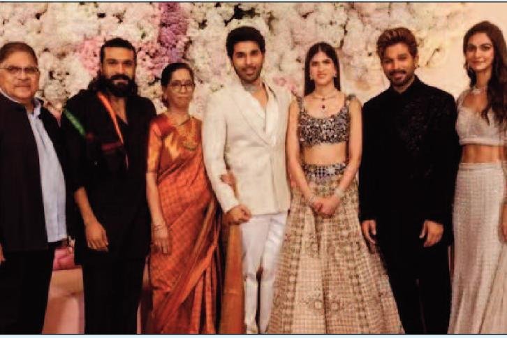 అల్లువారింట పెళ్లి బాజాలు...ఘనంగా శిరీష్ ప్రీవెడ్డింగ్ రిసెప్షన్